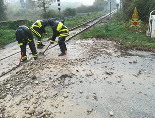 Interventi dei Vigili del Fuoco ad Isernia per il maltempo