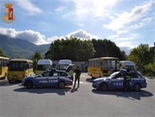 Isernia: controlli agli scuolabus  e agli altri mezzi di trasporto collettivo di studenti.