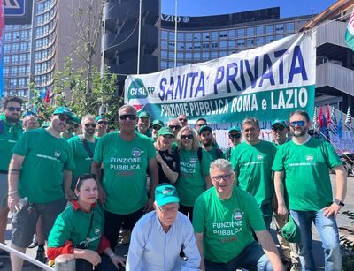 Rinnovo del contratto della sanità privata, impegno della Regione Lazio dopo il sit-in La Cisl Fp Frosinone: «Necessario garantire parità di diritti ai lavoratori»