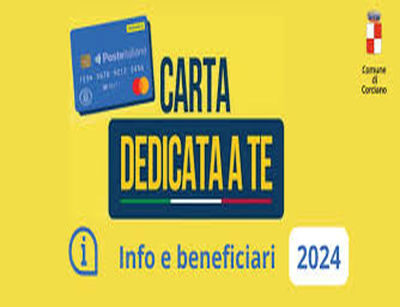 “Carta Dedicata a Te”, il Comune di Campobasso ha pubblicato la lista dei 649 beneficiari