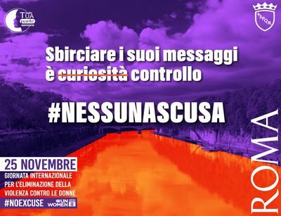 #NessunaScusa: Roma Capitale lancia la nuova campagna di comunicazione e un mese di eventi contro la violenza sulle donne