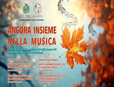 A novembre quattro concerti nei cimiteri di Pescara Sabato al via la seconda edizione di “Ancora insieme nella musica”